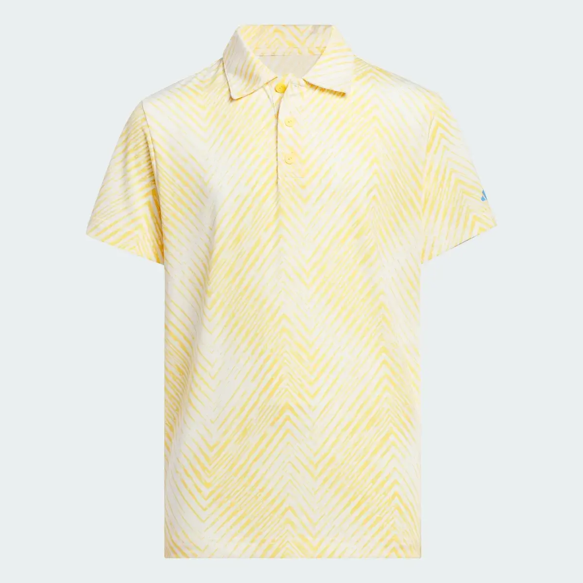 Adidas Herringbone Scripted Kids Poloshirt. 1