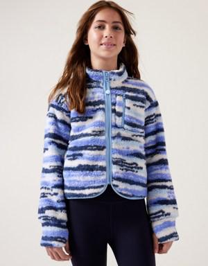 Girl So Toasty Tugga Sherpa Jacket blue