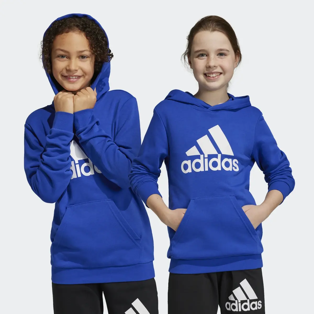 Adidas Sudadera con Gorro Essentials Logo Grande Algodón. 1
