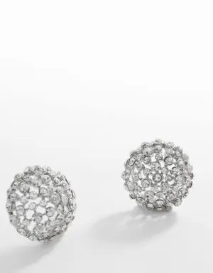 Faceted crystal earring