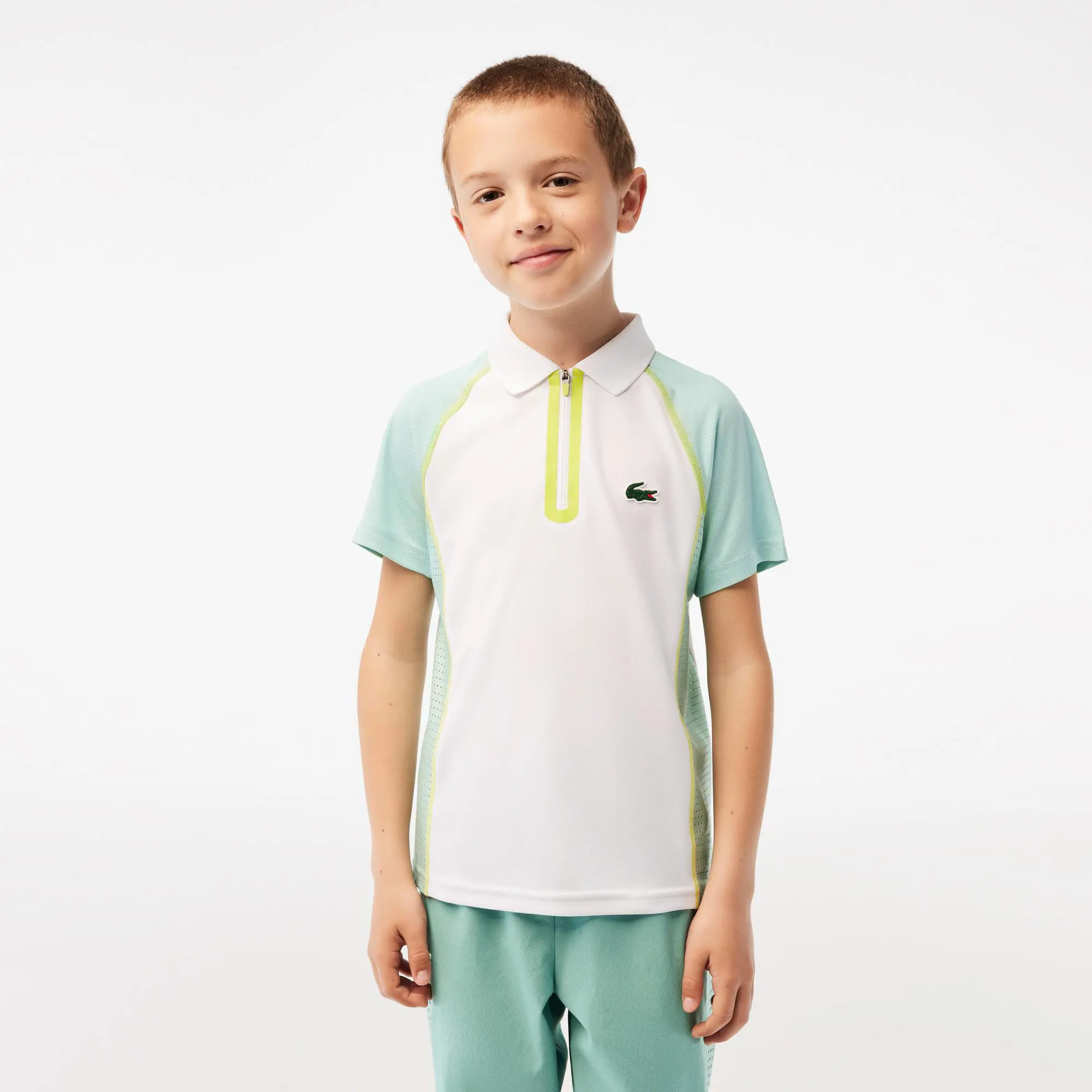 Lacoste Polo da bambino ultra-dry in poliestere riciclato Lacoste Tennis. 1