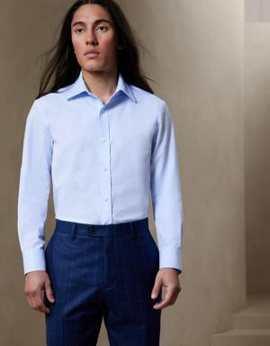 Slim Premium Poplin Dress Shirt blue