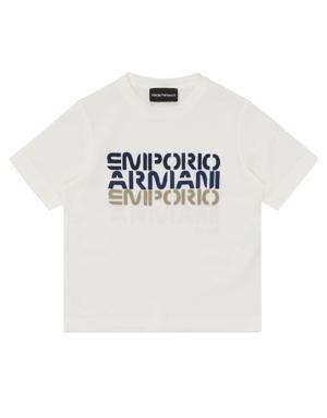 Armani Mini Me Tencel-blend Logoed Kid's T-shirt