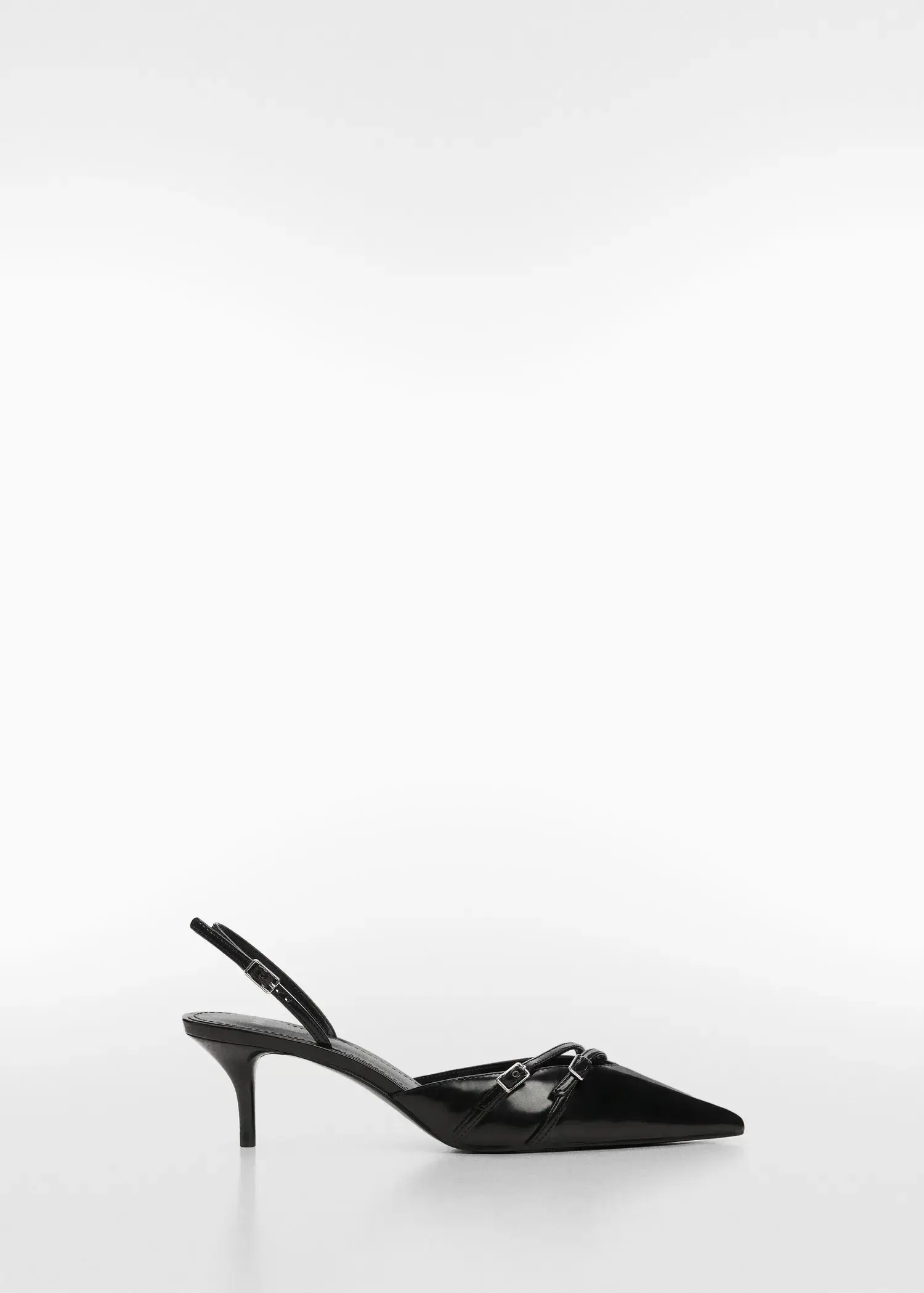 Mango Slingback heeled shoes with buckle. 2