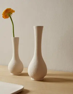 Textured metalic vase