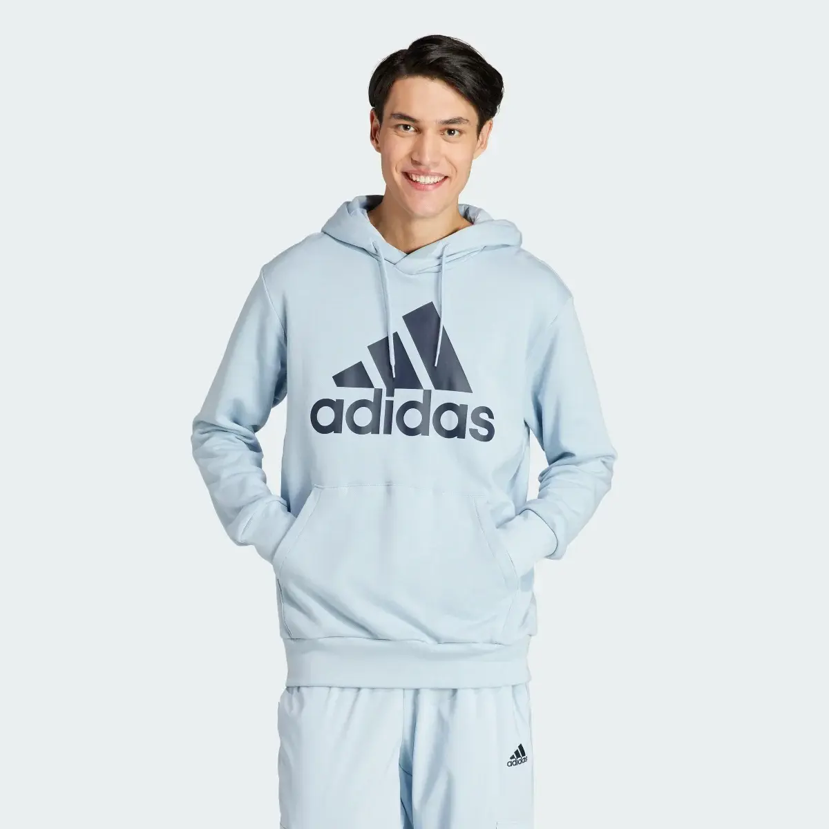 Adidas Sudadera con Gorro Essentials Logo Lineal Felpa. 2