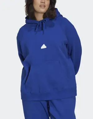 Oversized Hooded Sweatshirt (Plus Size)
