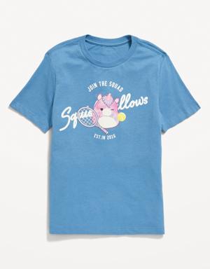 Gender-Neutral Squishmallows® "Join The Squad" T-Shirt for Kids blue