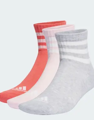 Adidas 3-Stripes Sportswear Yastıklamalı Yarım Bilekli Çorap - 3 Çift