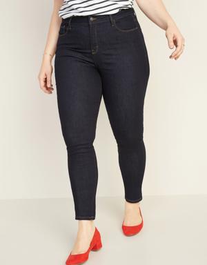 High-Waisted Rockstar Super Skinny Jeans for Women blue