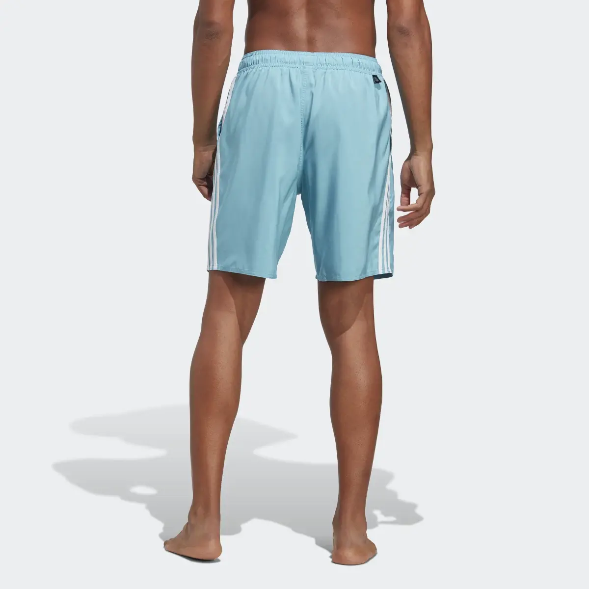 Adidas 3-Stripes CLX Swim Shorts. 2