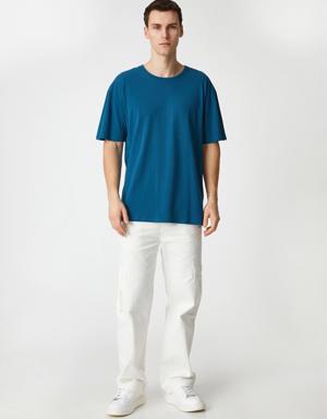 Oversize Basic Tişört Pamuklu