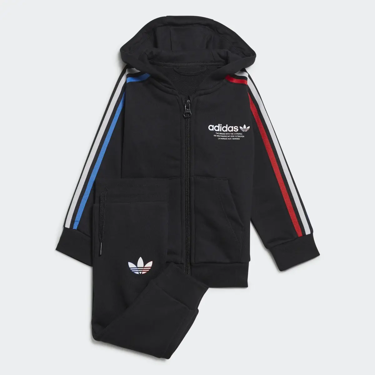 Adidas Adicolor Full-Zip Hoodie Set. 2