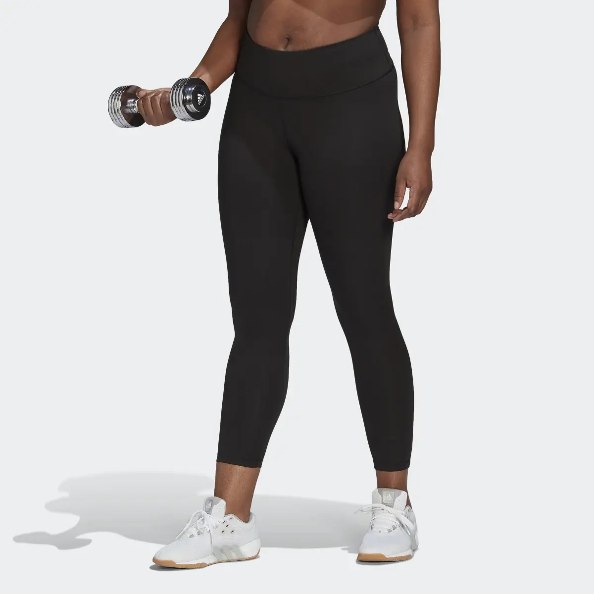 Adidas Optime Training Leggings (Plus Size). 1