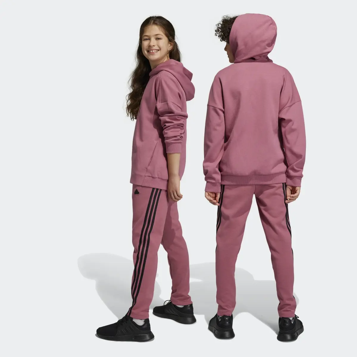 Adidas Future Icons 3-Stripes Ankle-Length Tracksuit Bottoms. 2