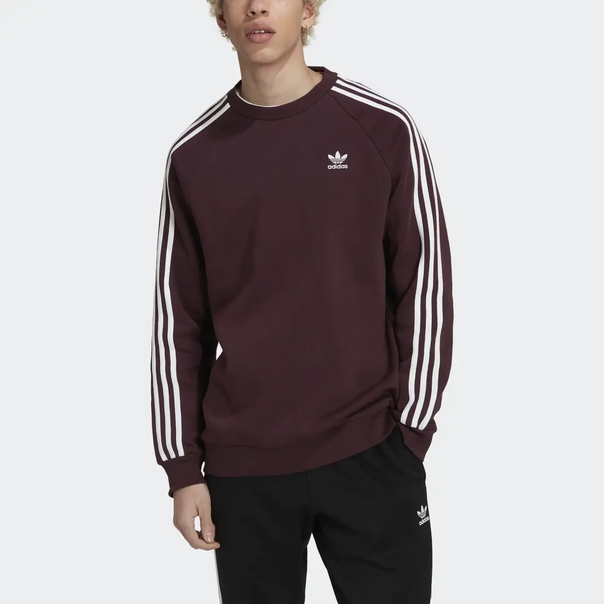 Adidas Adicolor Classics 3-Stripes Crew Sweatshirt. 1