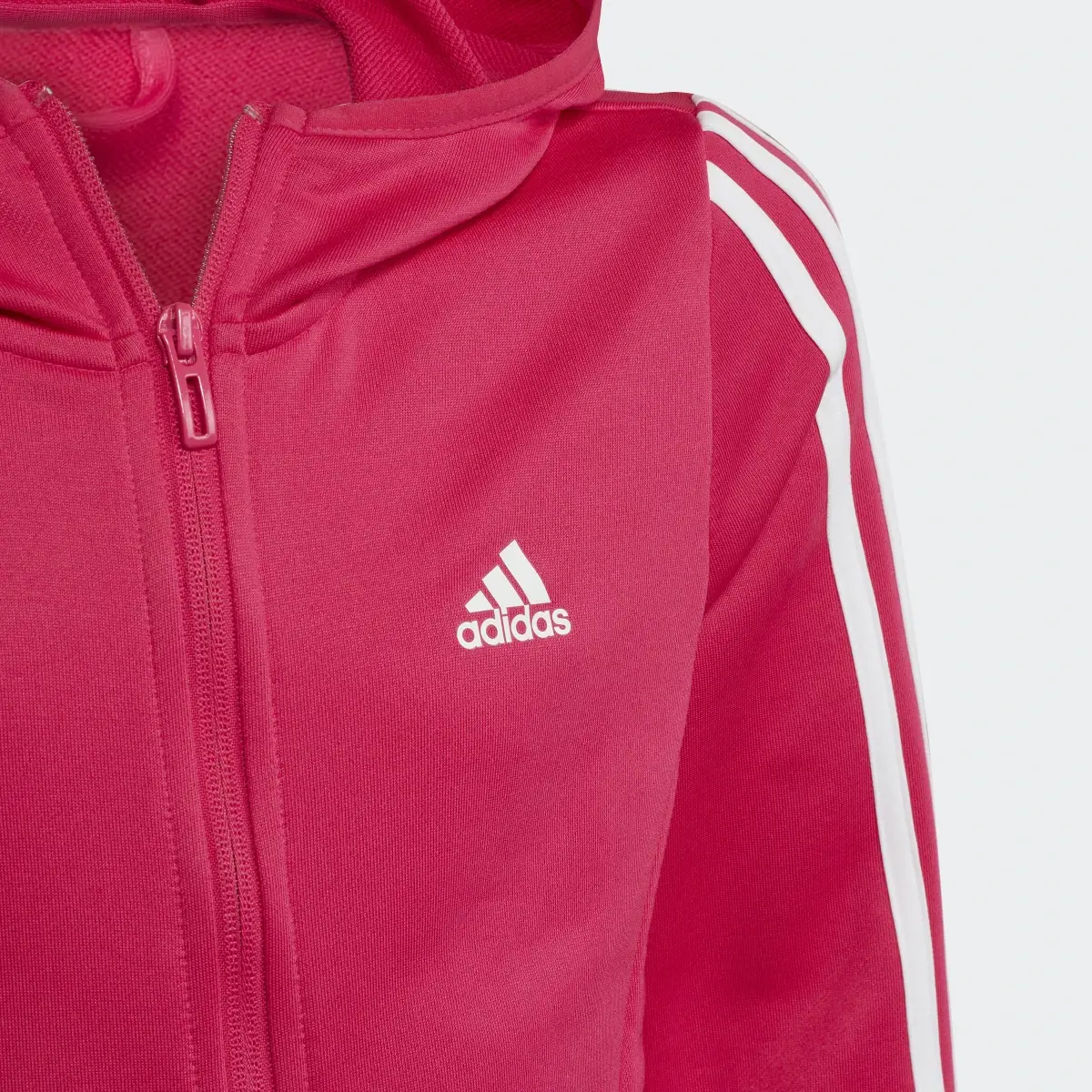 Adidas Designed To Move 3-Stripes Full-Zip Hoodie. 3