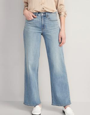High-Waisted Wow Wide-Leg Jeans for Women blue