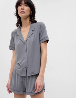 LENZING&#153 TENCEL&#153 Modal Pajama Shirt gray