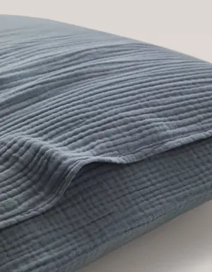 Funda de almohada gasa algodón 60x60cm (Pack de dos)