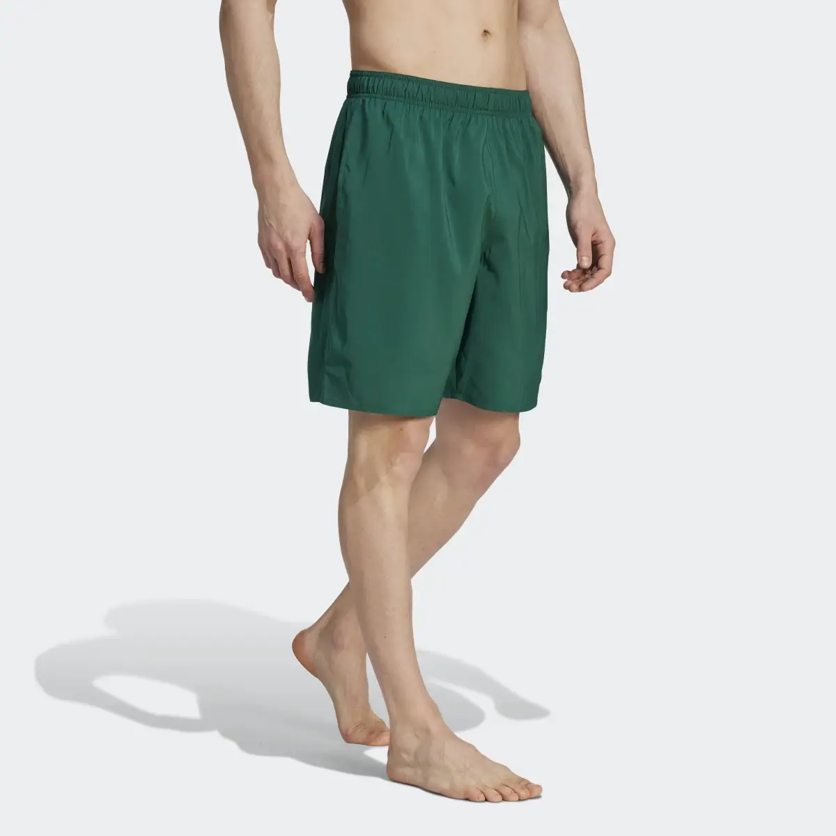 Adidas Solid CLX Classic-Length Swim Shorts. 3