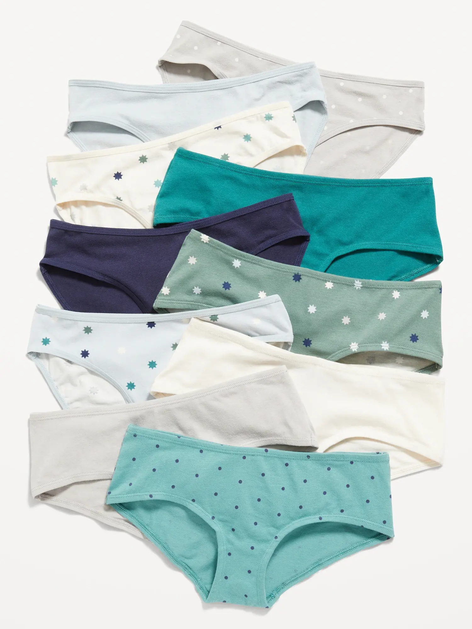 Old Navy Hipster Underwear 10-Pack for Girls blue. 1