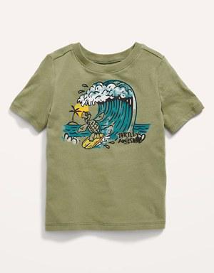 Unisex Short-Sleeve Graphic T-Shirt for Toddler green