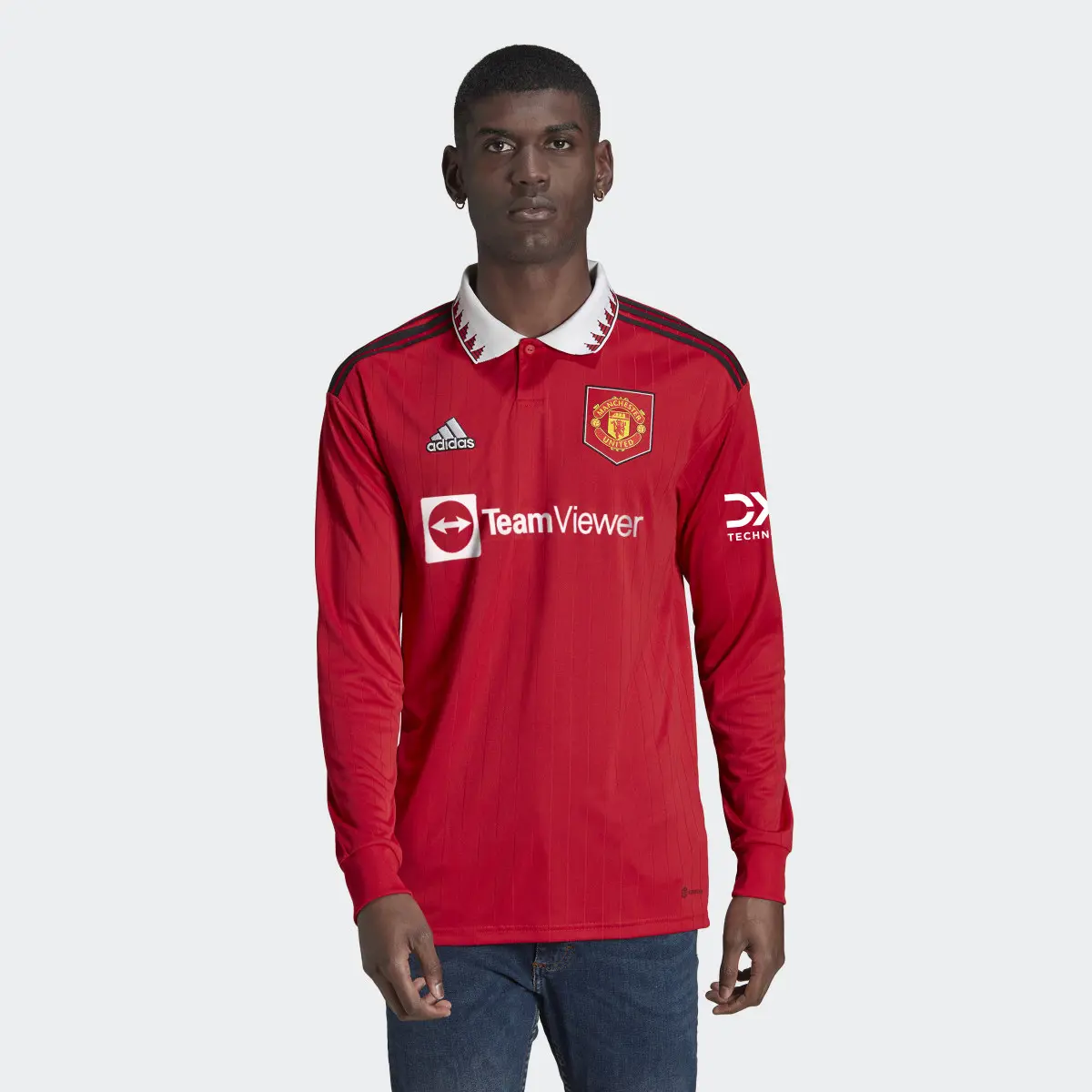 Adidas Manchester United 22 23 Long Sleeve Home Jersey H64044