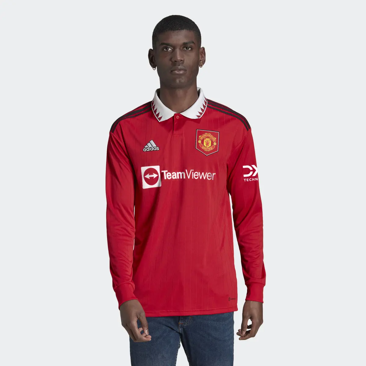 Adidas Manchester United 22/23 Long Sleeve Home Jersey. 2