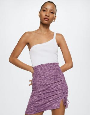 Cable knit skirt
