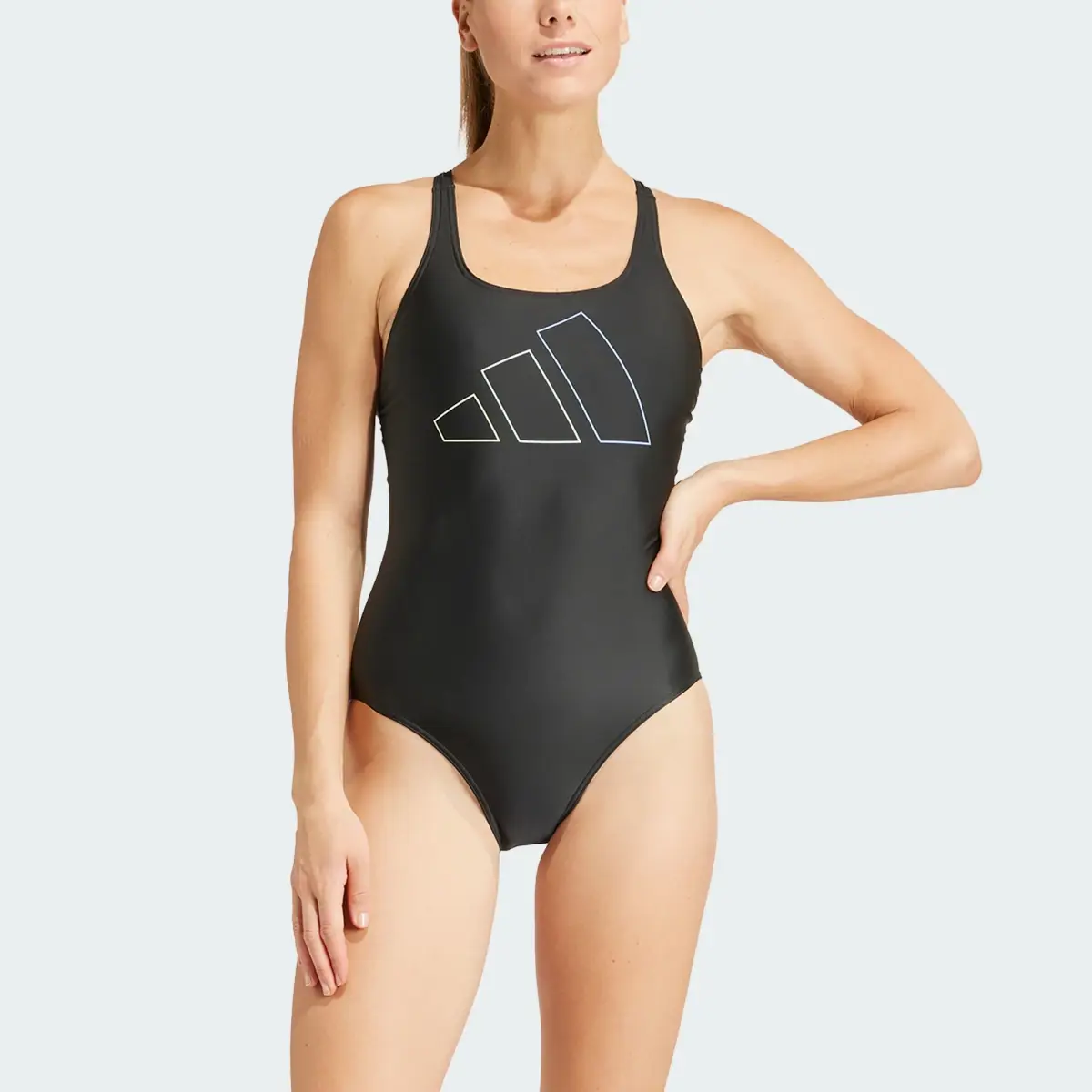 Adidas Big Bars X-Back Swimsuit. 1