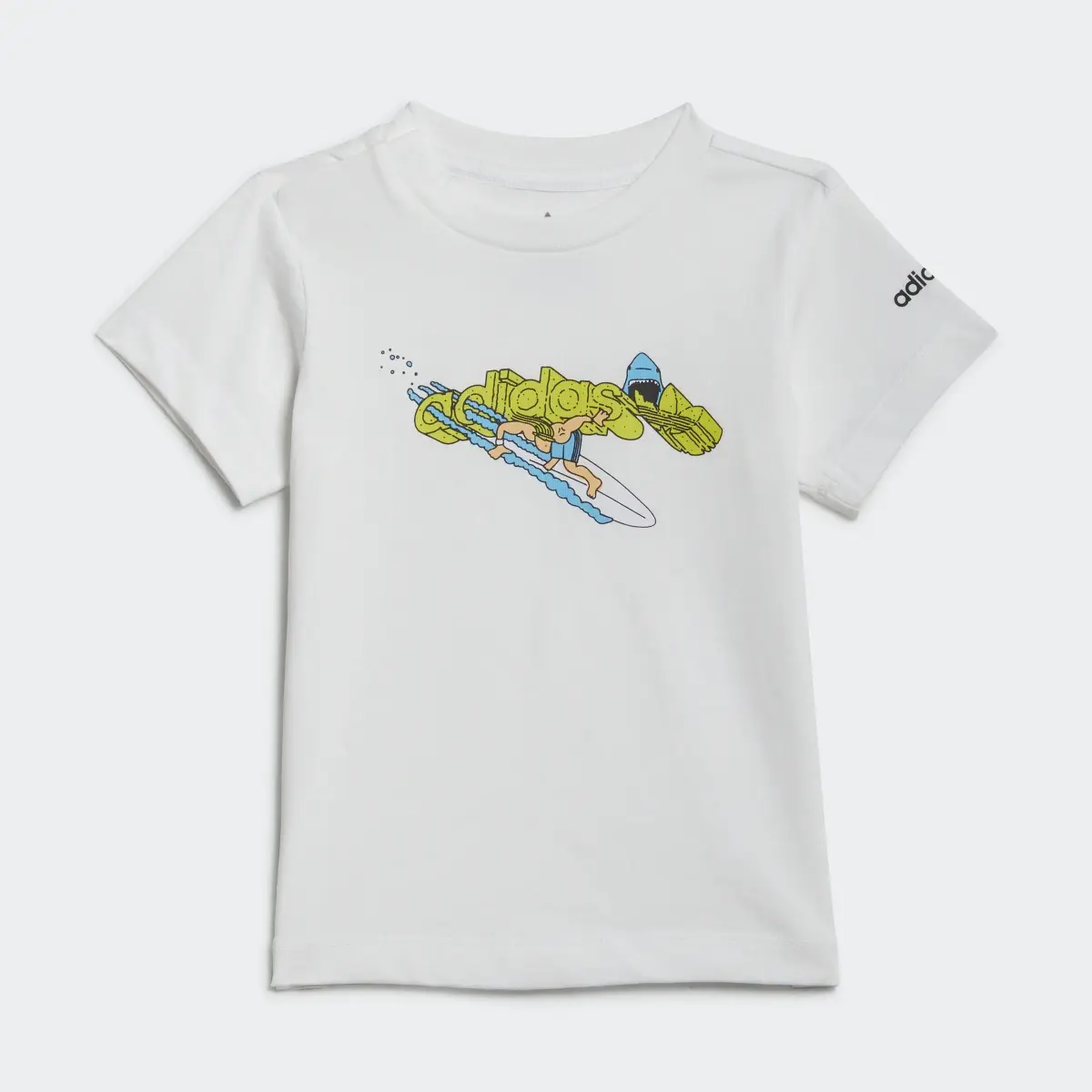 Adidas Graphic Stoked Beach T-Shirt. 2