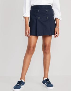 Old Navy School Uniform Pleated Skort for Girls blue