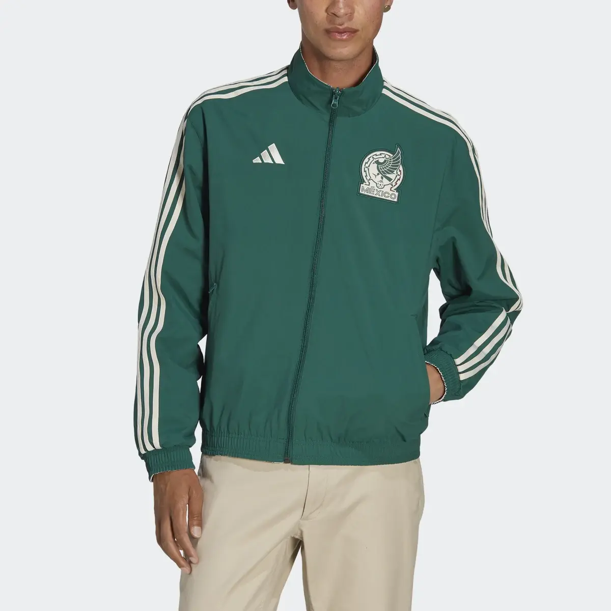 Adidas Chamarra Anthem Selección Nacional de México. 1