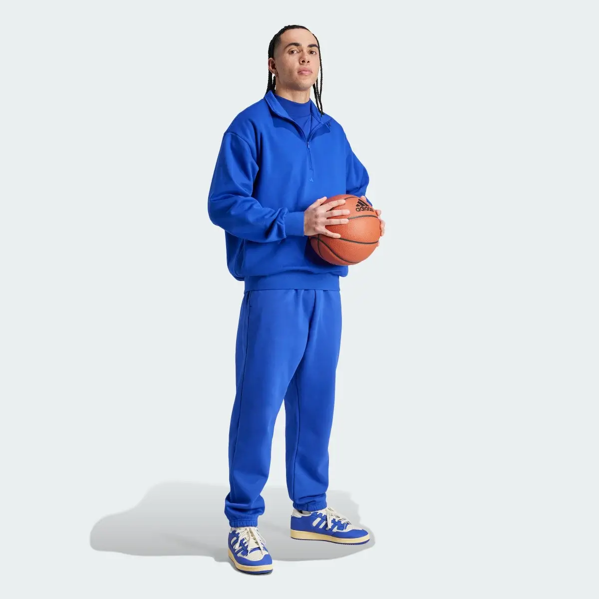 Adidas Basketball Half-Zip Sweatshirt. 3