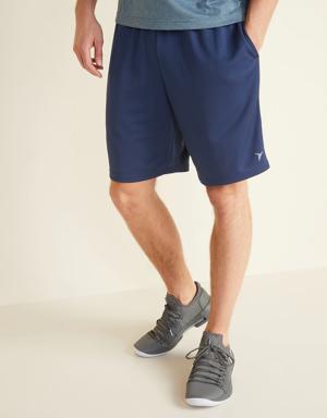 Old Navy Go-Dry Mesh Shorts -- 9-inch inseam blue
