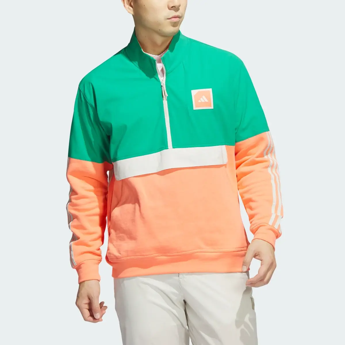 Adidas Adicross 1/2-Zip Golf Anorak. 1