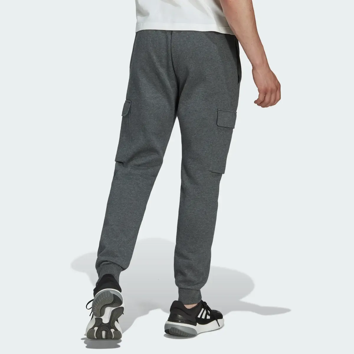 Adidas Essentials Fleece Regular Tapered Cargo Pants. 2