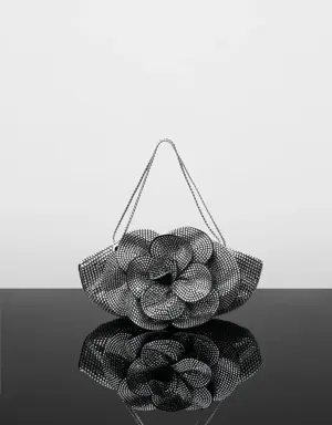 Rhinestone maxi-flower bag