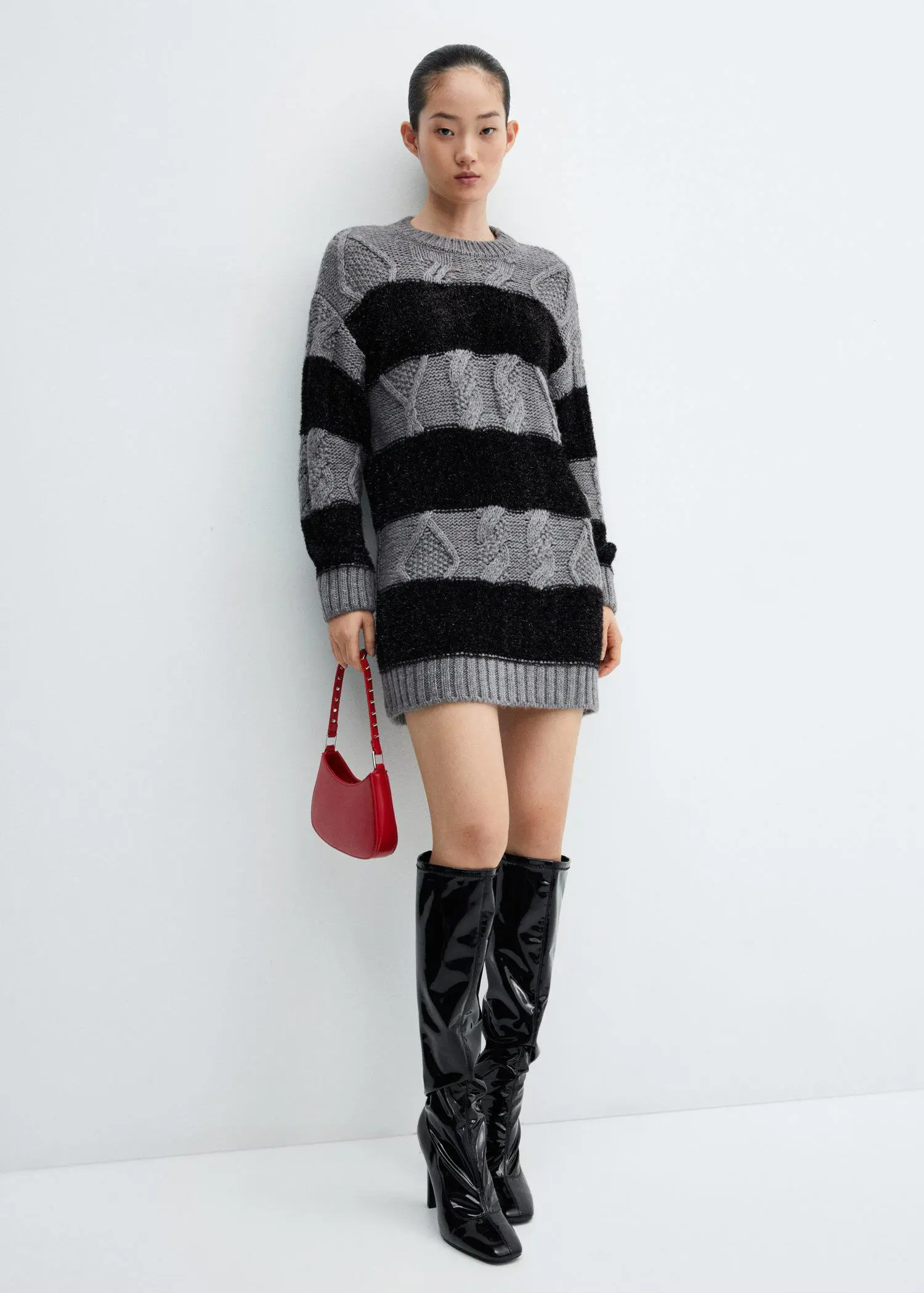Mango Rochie-pulover cu dungi. 1