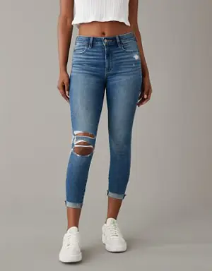 Next Level Ripped High-Waisted Jegging Crop