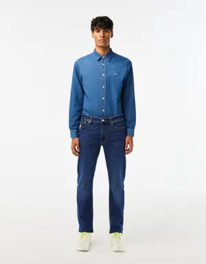 Lacoste Jeans de algodão stretch slim fit para homem