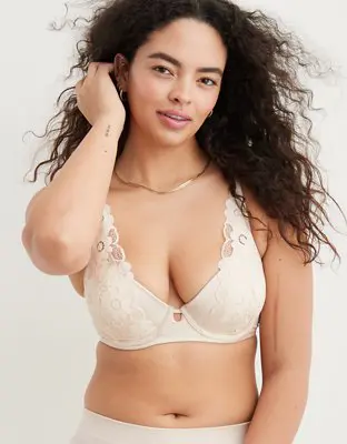 American Eagle Show Off Plunge Push Up Real Lace Bra. 1