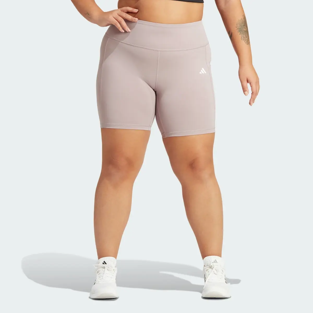 Adidas Optime 7-Inch Leggings (Plus Size). 1