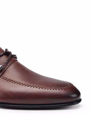 Taba Klasik Loafer Kösele Erkek Ayakkabı -10935-