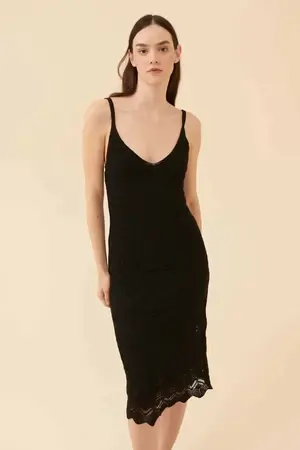 Roman The Black Knitwear Dress. 1