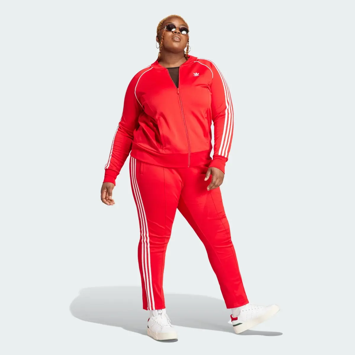 Adidas Adicolor SST Track Tracksuit Bottoms (Plus Size). 3