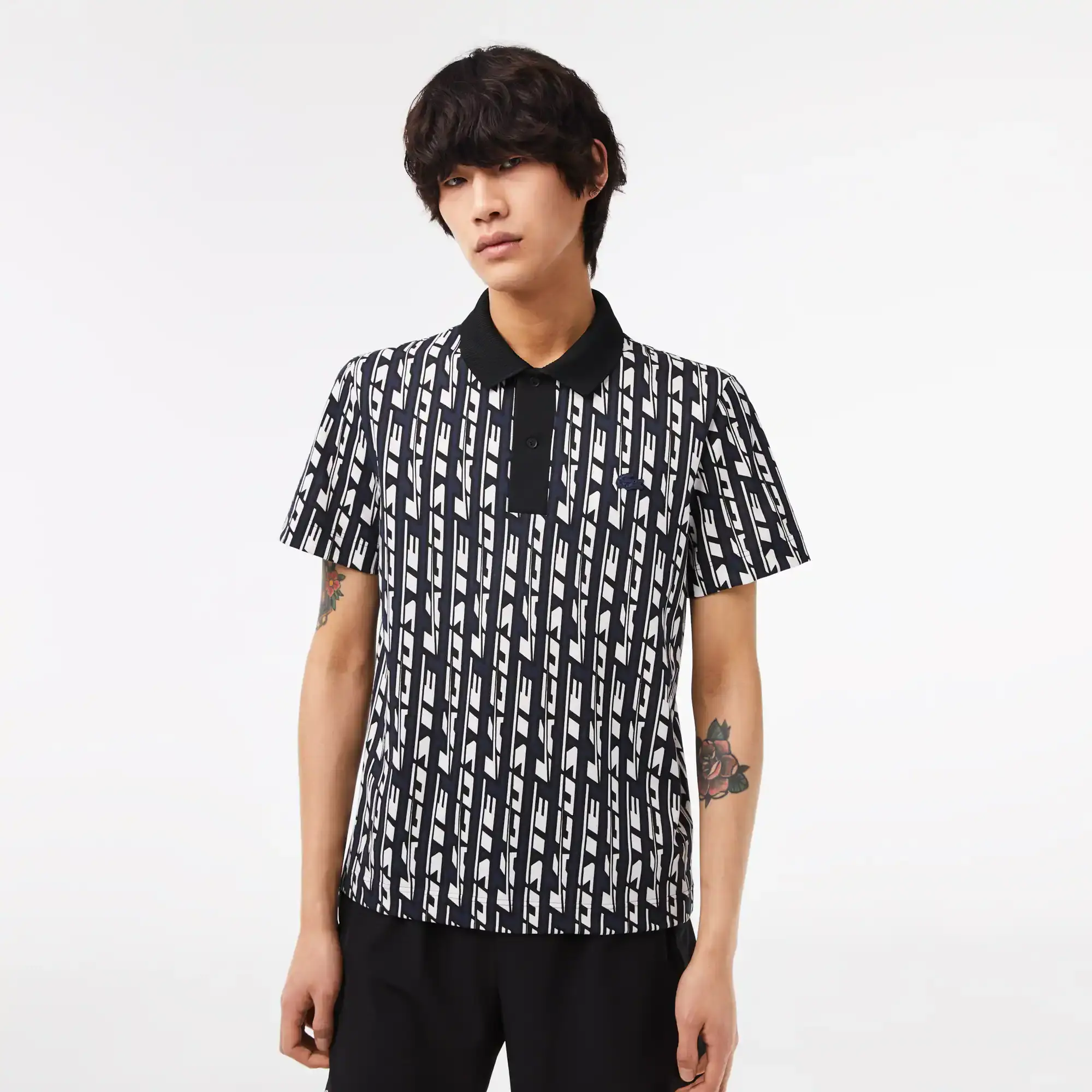 Lacoste Movement Polo con Estampado Bicolor. 1