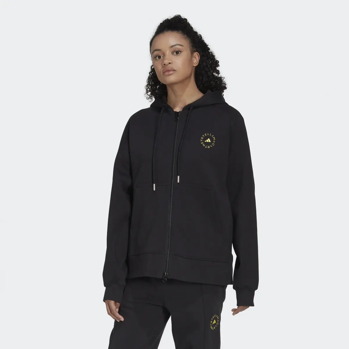 Adidas Felpa con cappuccio adidas by Stella McCartney Full Zip. 2