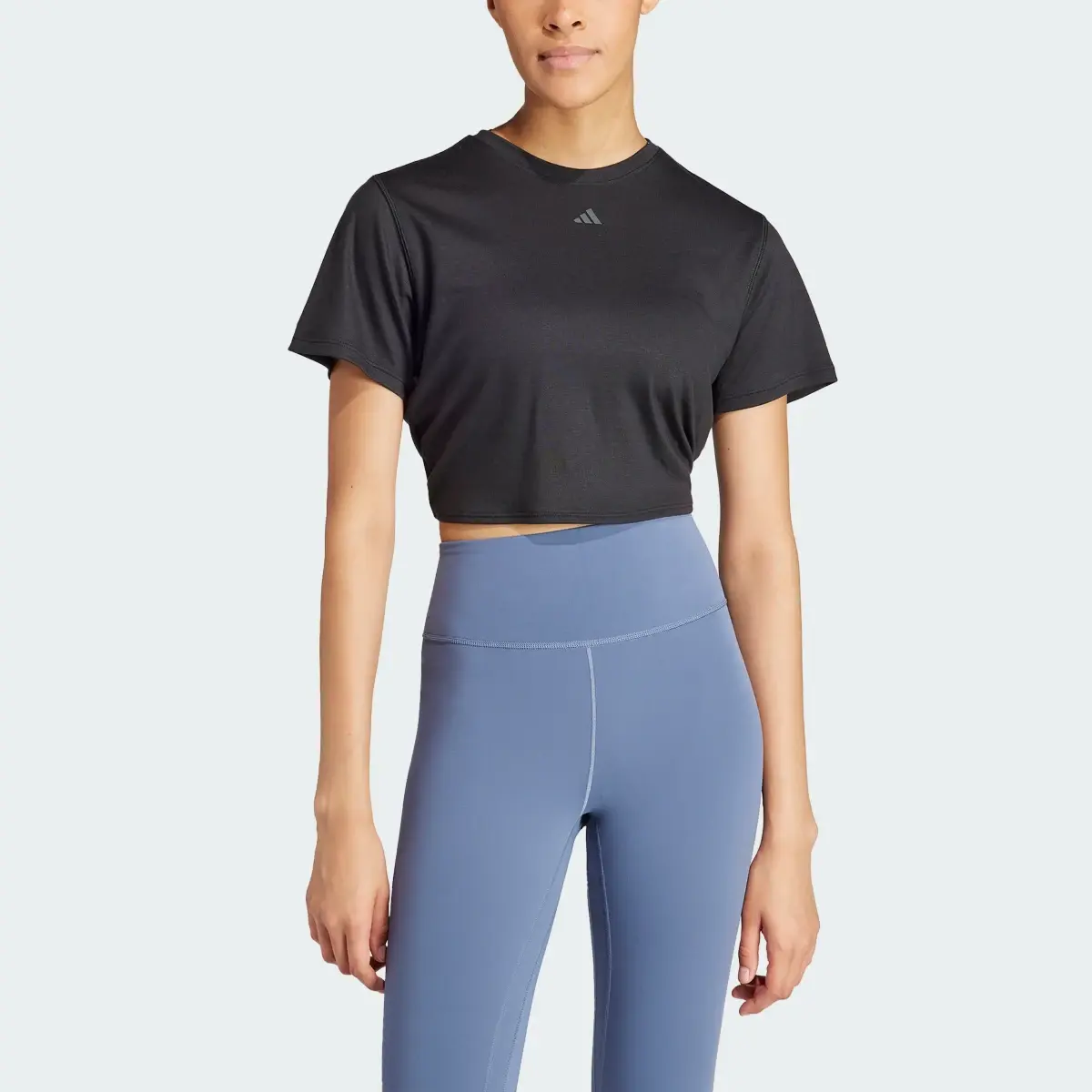 Adidas Yoga Studio Wrapped T-Shirt. 1